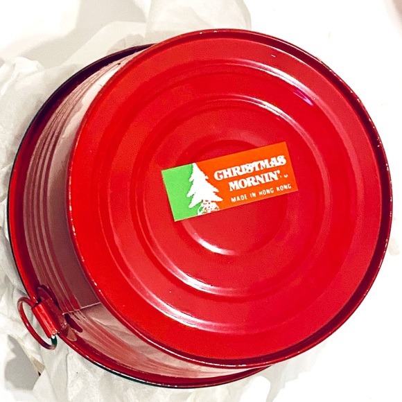 SET/7 CUTE CHRISTMAS MINIATURE METAL FARMHOUSE WASH BUCKET TRINKET FLORAL GIFT - Picture 4 of 4